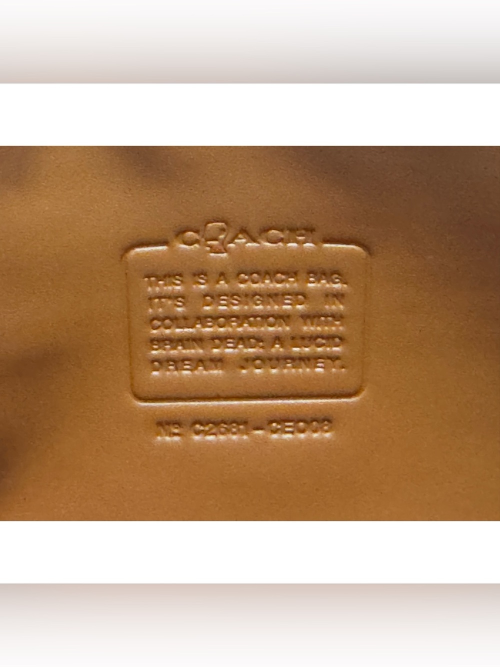 COACH | Brain Dead Soft Tabby Shoulder Bag 26 With Patches, AMBER BROWN - Picture 10 of 12